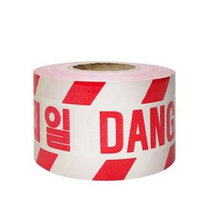 미래안전산업 위험테이프 안전제일 10Cm X 200M 백적색, 1개