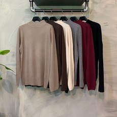 행복한여자 [신상무배]활용도 만점 6컬러 소프트 기본 반목 폴라 니트