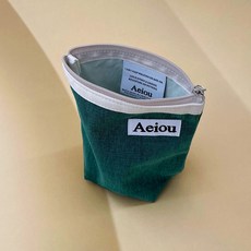 아에이오우 Aeiou Basic Pouch (M size) Rainy Forest