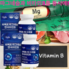 눈떨림 신경 근육기능 에너지활성화에 필요한 마그네슘 퍼펙트 마그네슘엔 비타민B1 B2 B6 복합기능성, 2개, 90정