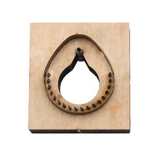 Zeyuan 커팅 다이 나무 다이 커팅 가죽 금형 커터 도구 엠보싱 스텐실 템플릿 Leathercraft 도구, 63X68mm, 목재 + 재팬 스틸, 목재