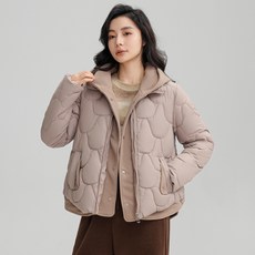 시연 겨울패딩 패션 후드집업 여성 경량패딩 아우터 경량후드 패딩점퍼