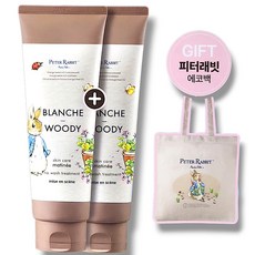 미쟝센 스킨케어 퍼퓸 노 워시 트리트먼트 블랑쉬앤우디 250ml x 2개 + 피터래빗 에코백