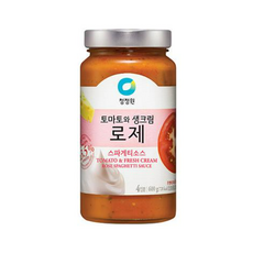 청정원 토마토와생크림 로제 스파게티소스, 600g, 22개