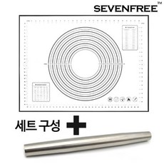 실리콘 반죽매트 대형 블랙 반죽봉세트 밀대 베이킹 제빵작업판 보조조리대, 없음, 1개