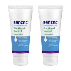 Benzac 벤작 블랙헤드 페이셜 스크럽 60gx2개 Blackheads Facial Scrub, 1개, 60g