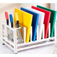 업소용 도마꽂이 식당 대형 렉 홀더 선반 도마걸이 스텐 정리대, 6 그리드 도마 간격 10.5CM ⭐ 칼 홀더, 1개