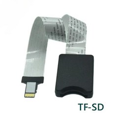 USB 및 SD 익스텐션 케이블 GPS 내비게이션 자동차 내비게이션 DVD용 ABS 소재 어댑터 리더기 포함 SD 카드 암-수 2 인 1, 1개, 없음, 3) 10cm - TF-SD