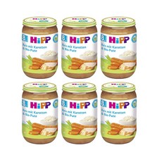 HiPP 독일직배송 자연주의 칠면조 야채 이유식 아기이유식밥 베에비식사 독일야채이유식 220g 6개