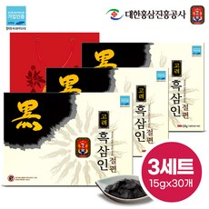명기삼 고려흑삼인 절편 + 쇼핑백, 15g, 30개