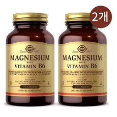 솔가 마그네슘 위드 비타민B6 250정 X 2개