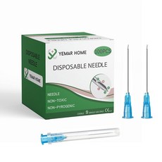 23게이지 2.5cm(1인치) 바늘 23g (100팩) Inlections Scientific Labs 루어 락 산업용 디스펜싱 액세서리, 1 1/2inch 38mm, 27G