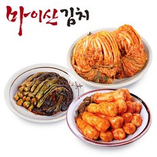 [한국농협김치] 마이산김치 3종6호 포기김치3kg/갓김치1kg/총각김치1kg