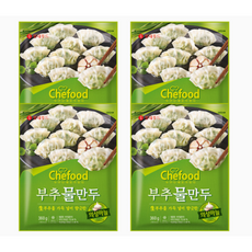 롯데 편의점 맛집 전문점 즉석요리 Chefood 부추물만두 (360g+360g) x 2개 야식 간편식 캠핑 아이간식