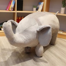 대왕 핑크 돼지 인형 대형 동물 인형 고백 선물 인형, 코끼리_120 * 60 * 40cm