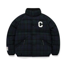 [백화점판] 커버낫 [정상가: 599 000원] RDS 해리스 트위드 다운 파카 그린 자켓 바람막이