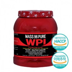 매스96 퓨어라인 천연감미료 분리 유청단백질 WPI 프로틴 헬스보충제 초코맛 1KG, 1개