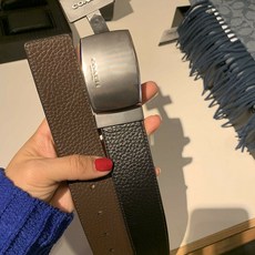 [해외]남자명품코치벨트 Authentic Coach F64842 Men Wide Harness Cut To Size Reversible Leather Belt