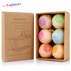 Bath Salt Ball Set Essential Oil Bath Bomb SkinCare Cleaner, 선택 = 6pcs 선물 상자, 본문참고, 본문참고