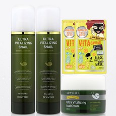 듀이트리 울트라 바이탈라이징 스네일 크림 80ml + 워터 150ml + 에멀전 150ml + 팩 2p 세트
