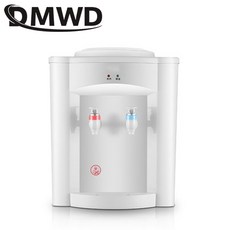 물병 연결 정수기 DMWD 전기 데스크탑 워터 디스펜서 뜨거운 차가운 얼음 따뜻한 음료 급수 기계 미니 난방 온수기 주전자 보일러 220V, 싱글 핫