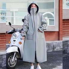 바이크 방한복 세트 겨울 오토바이 배달대행 우비 우주복, 4_그린