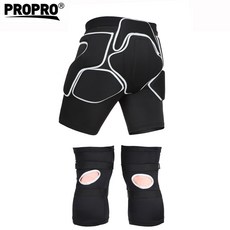 해외배송 스키 스노우보드 엉덩이보호대 프로프로 히프 속바지 덧입기 통 넓은 스노보드 방귀, 02.실켓블랙 세트