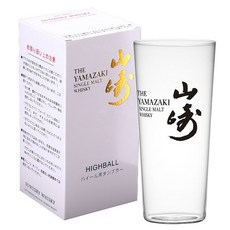 YAMAZAKI 야마자끼 로고 수제 초박형 위스키 하이볼 크리스탈 글라스 400ml용량, 블랙, 없음, 1개