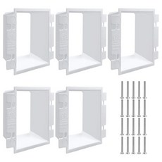 5 PCS BE2 전기 콘센트 박스 익스텐더 20개 나사 2Gang ， 싱글 갱 2 파워 스위치 리셉터클 액세서리, 5개