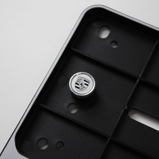 Porsche 포르쉐 로고 번호판 볼트, 1세트, 은색