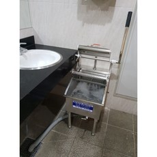 롤러형 걸레세척기 대걸레탈수기 마포 탈수기 스텐레스 걸레세척 학교 밀대 마대 짤순이 수채 소제싱크 걸레세정, 1개
