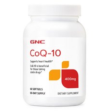 GNC 코큐텐 400mg 60정 (소프트젤) Coq10 60sgels, 1개