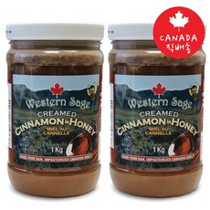Western Sage 웨스턴세이지 캐나다 천연 계피석청꿀 1kg-2병(캐나다 직배송), 2개, 1kg