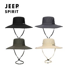 웹도매 JEEP SPIRIT 지프 스피릿 등산 레저 낚시 캠핑 사파리 모자 CA0359, 올리브그린