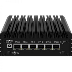 방화벽 마이크로 어플라이언스 6포트 인터 N100 쿼드 코어 미니 PC I226V 2.5G NIC AESNI 라우터 VPN 베어본 지원 8GB DDR5 RAM 128GB SSD, NO RAM NO SSD