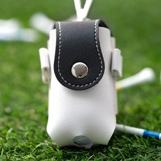 그린유니언 화이트 골프공 케이스 2구 골프 볼주머니 1개 블랙