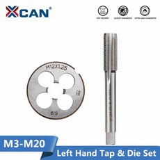 XCAN 2pcs M3 M6 M8 M10 M12 M14 M16 M18 M20 왼손 기계, 2pcs M16x2.0 세트, 2개