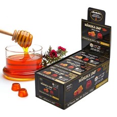 HONEY DROPLET UMF™10+ MG 261+ 100% 마누카 꿀 드롭 뉴질랜드에서 온 진정한 천연 프리미엄 성분 1개 12팩 오리지널 맛 202865, 18g, 12개