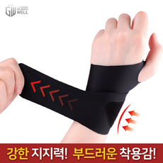 가드웰 초슬림 초경량 손목보호대, 블랙, 1개 블랙, 1개
