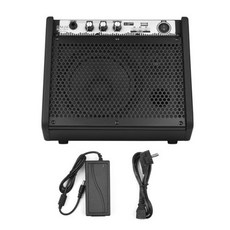 COOLMUSIC 전기 드럼 앰프 키보드 앰프 무선 BT 스피커 2 밴드 EQ 드럼용 USB MP3 플레이어 기능 지원 DM20 20W, EUPlug