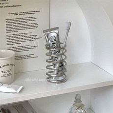 핸드크림 홀더 스프링 인테리어 소품 장식 칫솔꽂이, 상세페이지 참고, 바닥 베이스 포함 소형 사이즈