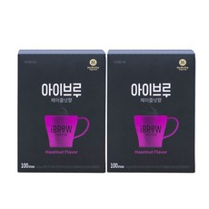 아이브루 1+1 리치 헤이즐넛향 100Tx2개 맥널티, 1g, 200개입, 200개