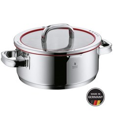 WMF 구르메플러스 냄비 7종 냄비세트, 24cm 짧은 캐서롤 4.1L, 높이 9.5cm