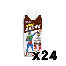 짱구 액션가면 프로틴액트 초코맛 단백질음료 330ml x 24개, 단품