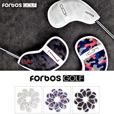 FORBOS GOLF 포보스 카모 아이언커버 세트 골프채커버, 블루