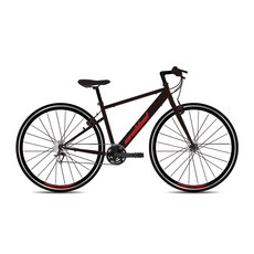 지오닉스 2021년형 뉴블런트21 21단 그립쉬프터 브이 브레이크 하이브리드 자전거 430mm, 블랙 + 레드, 173cm