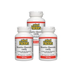 네추럴팩터스 바이오엑티브 퀘르세틴 50mg 60베지캡슐 x3, 3개, 60정