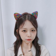 OH-SA 캣츠 머리띠 파티 소품 크리스마스 할로윈 (WD1C571), 선택완료, 블랙