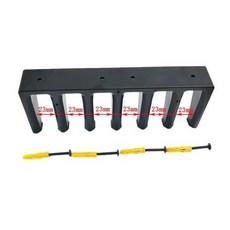 전술 탄약 클립 거치대 6 슬롯 표준 AR15 PMAG 벽걸이 탄창 백업 스토리지 랙 사냥 에어소프트 건 액세서리, 없음, 1) 1PC