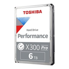 도시바 X300 프로 퍼포먼스 하드 드라이브 20TB, 전문 워크스테이션, 6 TB - 도시바x300